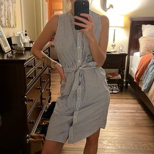 J Crew Sleeveless Shirt Dress